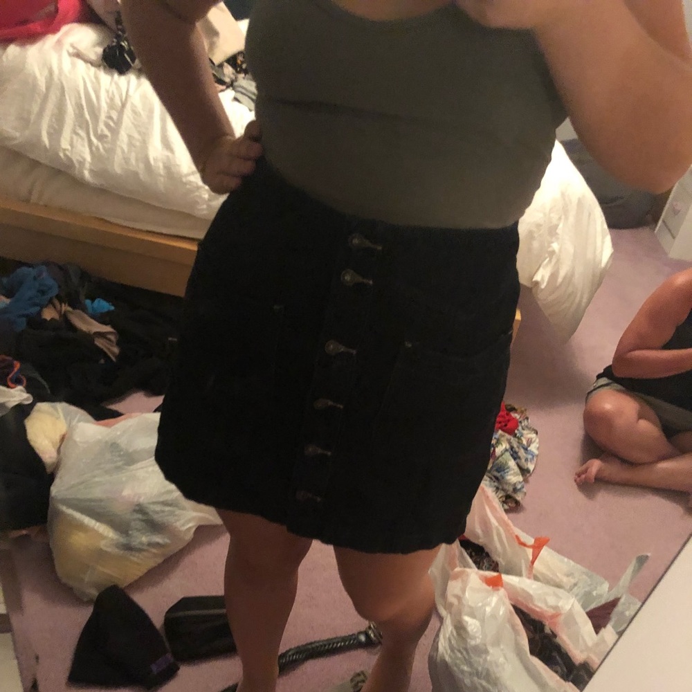 Free people denim skirt